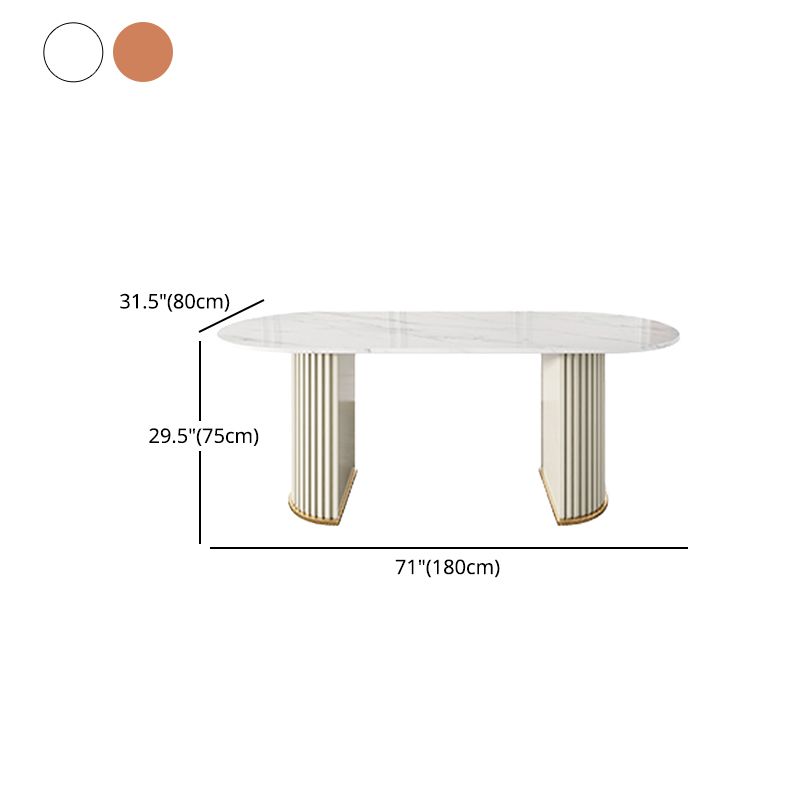 Glam 1/2/5/7 Pieces Dining Set Sintered Stone Dining Table Set with PU Leather Chairs Clearhalo 'Dining Room Sets' 'Dining Tables & Seating' 'dining_room_set' 'furn' 'furn_dining_room_set' 'Furniture' 'furniture_dining_room_set' 'Kitchen & Dining Furniture' 'kitchen&dining_furn' 'kitchen' 1200x1200_2031d325-a181-41f9-a89d-6134ed1cd062