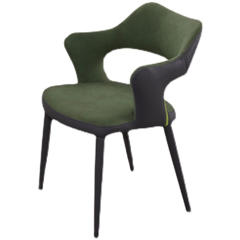 Metal Industrial Dining Room Chair Metallic Finish Open Back Dining Chair Clearhalo ' kitchen&dining_furn' 'Dining Chairs' 'Dining Tables & Seating' 'dining_chair' 'furn' 'furn_dining_chair' 'Furniture' 'furniture_dining_chair' 'Kitchen & Dining Furniture' 'kitchen' 1200x1200_203495aa-63d6-4eaa-a54e-a9ebbe5a0c2a