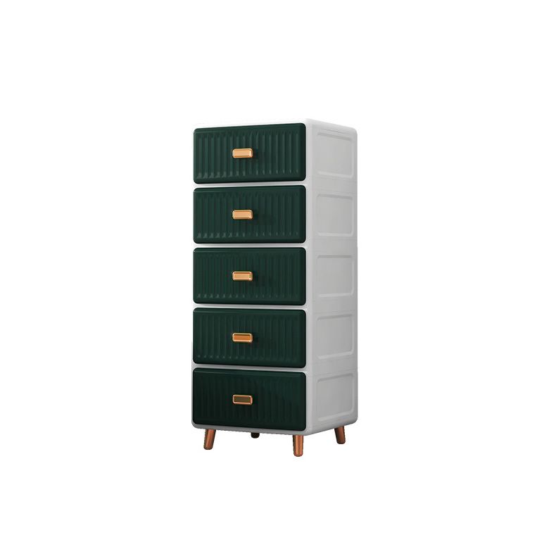 Cabinet de rangement en plastique mate en plastique armoire contemporaine avec des jambes métalliques