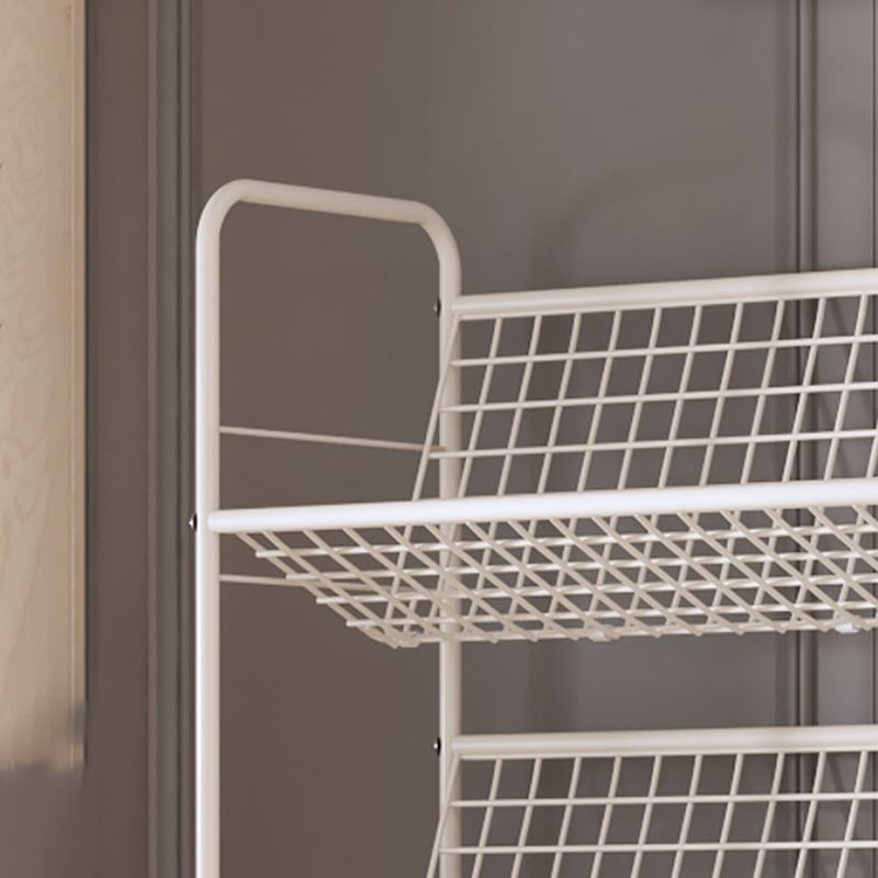 Contemporary Metal Bookcase Standard Closed Back Bookshelf with Shelves