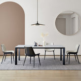 1/3/4/5/7 Pcs Metal Modern Dining Room Set with Rectangle Table and Chairs Dining Set Clearhalo 'Dining Room Sets' 'Dining Tables & Seating' 'dining_room_set' 'furn' 'furn_dining_room_set' 'Furniture' 'furniture_dining_room_set' 'Kitchen & Dining Furniture' 'kitchen&dining_furn' 'kitchen' 1200x1200_2036d315-28eb-440a-a1c9-8f6328d99eb3