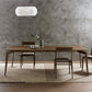 Mid-Century Modern Dining Table Solid Wood Kitchen Fixed Desk
