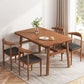 Modern MDF Top Rectangle Shape Dining Set Standard Brown Dining Set With 4 Legs Table Clearhalo 'Dining Room Sets' 'Dining Tables & Seating' 'dining_room_set' 'furn' 'furn_dining_room_set' 'Furniture' 'furniture_dining_room_set' 'Kitchen & Dining Furniture' 'kitchen&dining_furn' 'kitchen' 1200x1200_2039ecf6-b40d-4102-a44a-9b801aa7e6ec
