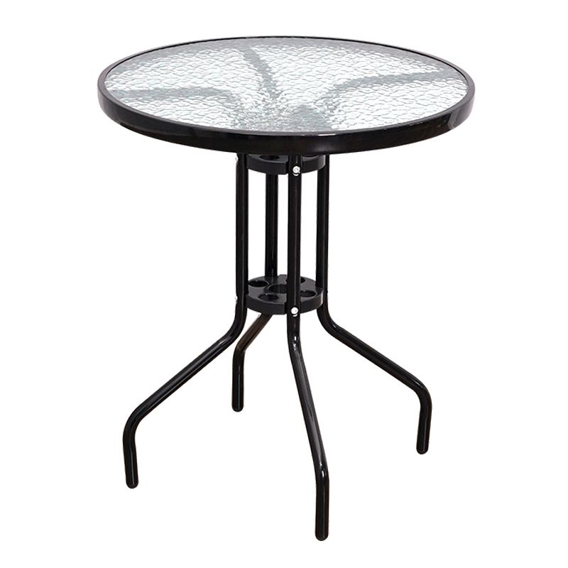 Round Shape Minimalist Style Dining Table Transparent Fixed Table of Glass Clearhalo ' dining_table' 'Dining Tables & Seating' 'Dining Tables' 'furn' 'furn_dining_table' 'Furniture' 'furniture_dining_table' 'Kitchen & Dining Furniture' 'kitchen&dining_furn' 'kitchen' 'kitchen_dining_table' 1200x1200_203b0902-1c93-4fb3-8054-5e0df0a87ddd