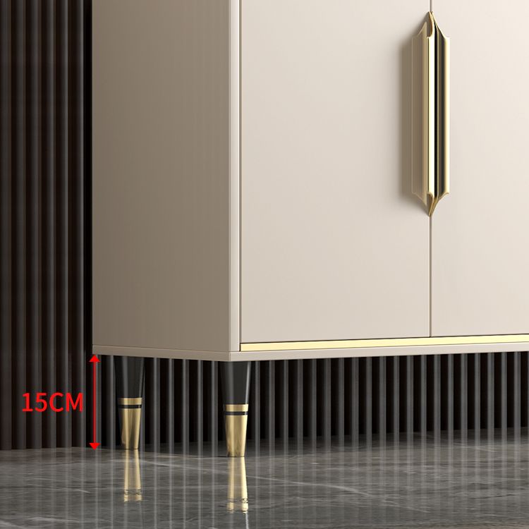 Sideboard Sideboard in stile glam beige con porte per soggiorno