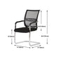 Black Fixed Arms Modern Office Chair Steel No Wheels Office Chair Clearhalo 'furn' 'furn_office_chair' 'Furniture' 'Office Chairs' 'Office Furniture' 'office_chair' 1200x1200_203d2696-cf16-4a39-b357-e0213fb3e5dd