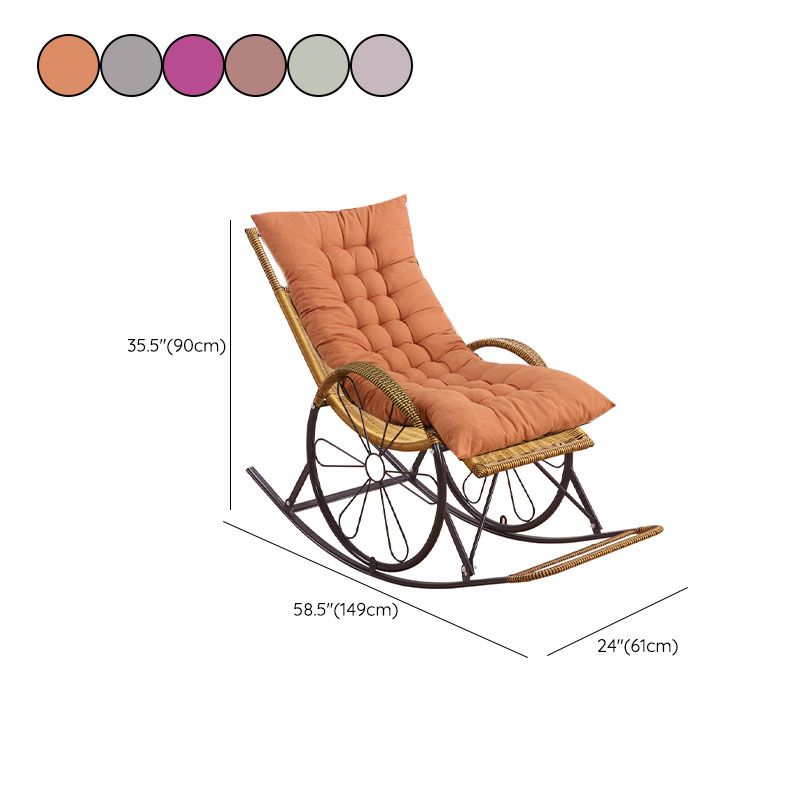 Mid Century Modern Style Rocking Chair Single Indoor Rocking Chair with Cushion Clearhalo 'Chairs & Seating' 'furn' 'furn_rocking_chairs' 'Furniture' 'Living Room Furniture' 'Rocking Chairs' 'rocking_chairs' 1200x1200_203d712b-95c1-4c24-bcee-b51d5d3ec139
