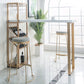 Glam Style Bar Table Wood Top Pub Table with Wine Cabinet for Dining Room Clearhalo 'Bar Furniture' 'Bar Tables' 'bar_tables' 'furn' 'furn_bar_tables' 'Furniture' 'furniture_bar_tables' 'Kitchen & Dining Furniture' 1200x1200_203f7810-481a-4cb1-800c-fc0db602165c