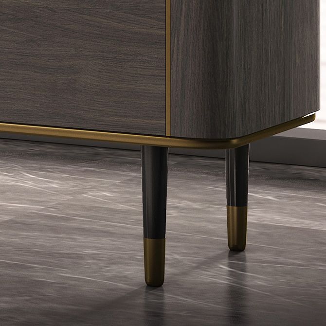 Tavolo da buffet contemporaneo tavolo da sideboard in legno con gambe per cucina