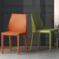 Chaise de salle à manger en cuir de cuisine moderne, chaise Parsons en finition mate pour la maison