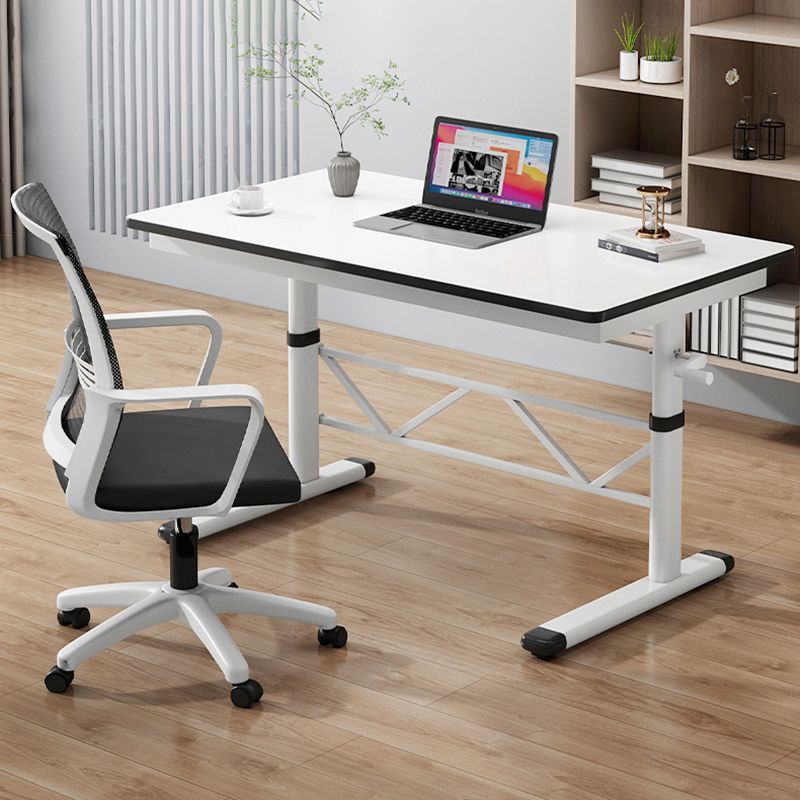 Modern Office Desk Manufactured Wood Adjustable Height Writing Desk Clearhalo 'furn' 'furn_office_desk' 'Furniture' 'Office Desks' 'Office Furniture' 'office_desk' 1200x1200_2042e429-0589-4c18-94a3-39a9b4299cfe