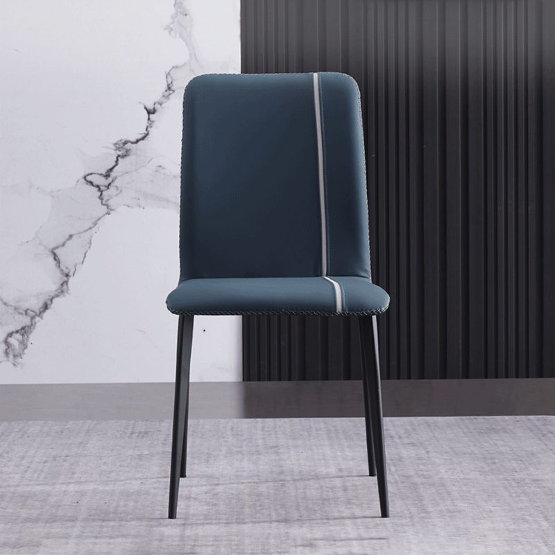 Contemporary Metal Dining Armless Chair Parsons Chair for Restaurant Use (Set of 2) Clearhalo ' kitchen&dining_furn' 'Dining Chairs' 'Dining Tables & Seating' 'dining_chair' 'furn' 'furn_dining_chair' 'Furniture' 'furniture_dining_chair' 'Kitchen & Dining Furniture' 'kitchen' 1200x1200_204300b7-e6b2-4df3-9a53-3623050066d8