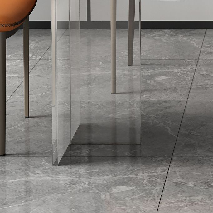 Acrylic Contemporary Rectangular Dining Sintered Stone Dining Table for Kitchen Clearhalo ' dining_table' 'Dining Tables & Seating' 'Dining Tables' 'furn' 'furn_dining_table' 'Furniture' 'furniture_dining_table' 'Kitchen & Dining Furniture' 'kitchen&dining_furn' 'kitchen' 'kitchen_dining_table' 1200x1200_2044cc97-fed0-4853-8db6-cda7bcf4ec13