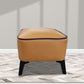 Mid Century Modern Pouf Ottoman Faux Leather Rectangle Ottoman with Chair Legs Clearhalo 'furn' 'furn_ottomans_poufs' 'Furniture' 'Living Room Furniture' 'Ottomans & Poufs' 'ottomans_poufs' 1200x1200_20456de1-2cdd-466a-9dc8-a1fdb89a0a64
