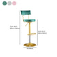 Glam Matte Finish Velvet Counter Stool Adjustable Height Footrest Barstool Clearhalo 'Bar Furniture' 'Bar Stools' 'bar_stools' 'furn' 'furn_bar_stools' 'Furniture' 'furniture_bar_stools' 'Kitchen & Dining Furniture' 1200x1200_20470c23-f5e3-4155-b63c-62316f8df369
