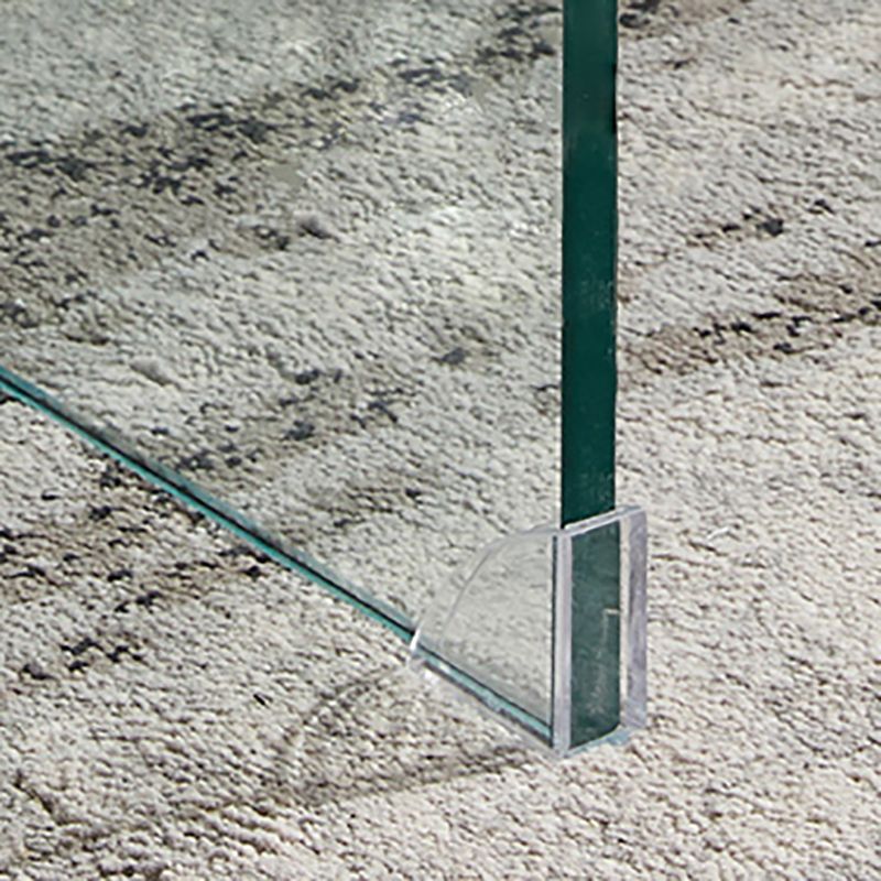 Bureau d'ordinateur en verre moderne