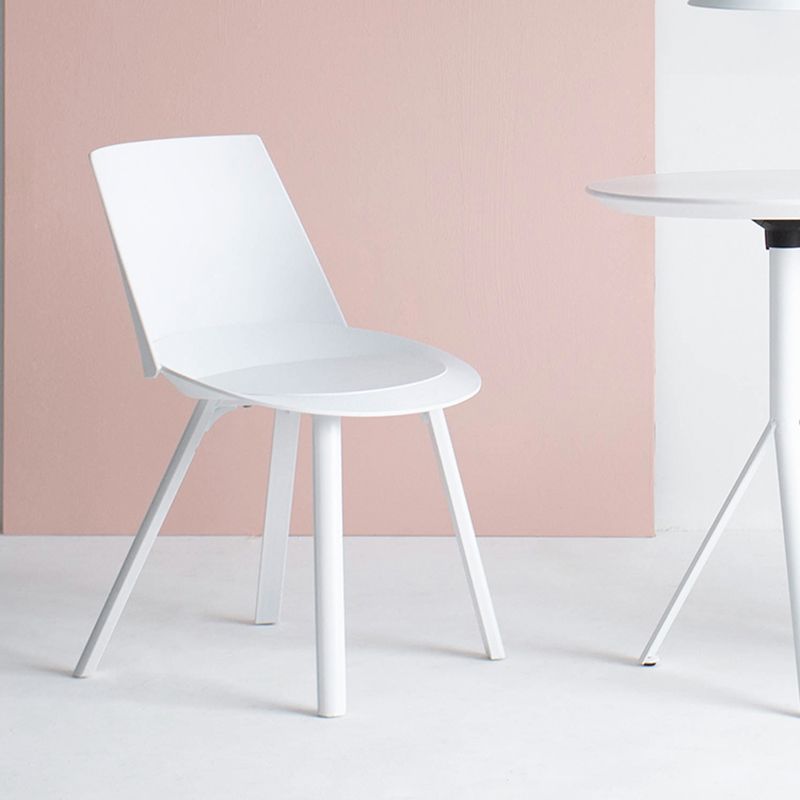 Contemporary Style Chair Dining Armless Chairs for Kitchen with Plastic Legs Clearhalo 'Dining Chairs' 'Dining Tables & Seating' 'dining_chair' 'furn' 'furn_dining_chair' 'Furniture' 'furniture_dining_chair' 'Kitchen & Dining Furniture' 1200x1200_2048e365-b0db-4653-9a4b-280c7d21277f