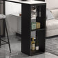 Stone Top Industrial Cocktail Bar Table with Storage Rectangle Counter Table Clearhalo 'Bar Furniture' 'Bar Tables' 'bar_tables' 'furn' 'furn_bar_tables' 'Furniture' 'Kitchen & Dining Furniture' 1200x1200_2049c2fb-dc8e-45ea-a9d2-fa8d702526f7