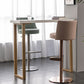 Tabouret de comptoir réglable de style moderne avec coussin en cuir et pied simple