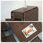 Mid-Century Modern Dining Table Brown Solid Wood Drop-Leaf Dining Table(only table) Clearhalo ' dining_table' 'Dining Tables & Seating' 'Dining Tables' 'furn' 'furn_dining_table' 'Furniture' 'furniture_dining_table' 'Kitchen & Dining Furniture' 'kitchen&dining_furn' 'kitchen' 'kitchen_dining_table' 1200x1200_204a6c49-6fad-4ac9-a169-4b321ceecb20