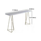 Juego de mesa de pub rectangular de lujo, mesa de mostrador de madera de 1/3/5 piezas con taburetes sin respaldo