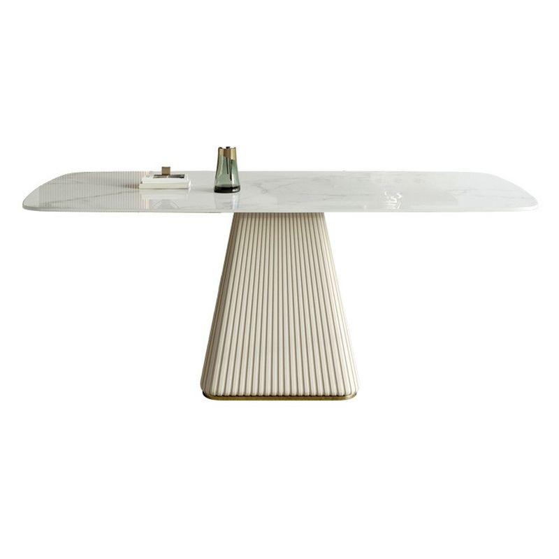 White Dinette Set with Leather Chairs 1/4/5 Pcs Modern Rectangle Dining Table Set Clearhalo 'Dining Room Sets' 'Dining Tables & Seating' 'dining_room_set' 'furn' 'furn_dining_room_set' 'Furniture' 'Kitchen & Dining Furniture' 1200x1200_204e1e3f-f377-4e0d-b1f4-b7d4ba78bb2f