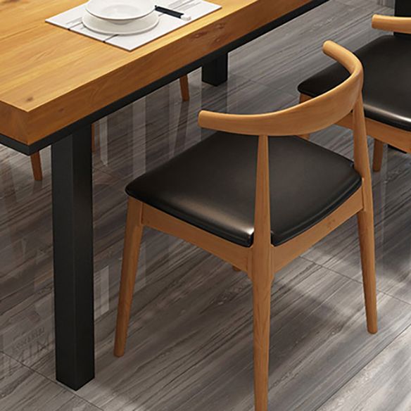 Rectangle Industrial Style Solid Wood Dining Room Set with 4 Legs Table Dining Room Furniture Clearhalo 'Dining Room Sets' 'Dining Tables & Seating' 'dining_room_set' 'furn' 'furn_dining_room_set' 'Furniture' 'furniture_dining_room_set' 'Kitchen & Dining Furniture' 'kitchen&dining_furn' 'kitchen' 1200x1200_20504daf-98cc-425d-b750-43c5d03fd8a5
