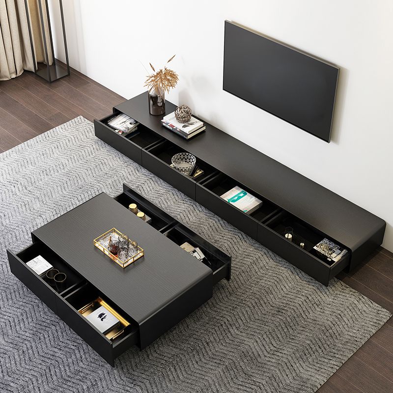 Wooden Enclosed TV Stand Storage Modern Home TV Cabinet with Drawers Clearhalo 'furn' 'furn_tv_stands_entertainment_centers' 'Furniture' 'Living Room Furniture' 'TV Stands & Entertainment Centers' 'TV Stands & Media Storage Furniture' 'tv_stands_entertainment_centers' 1200x1200_2050b6c1-8501-411d-b62c-6cdd9b35ad34