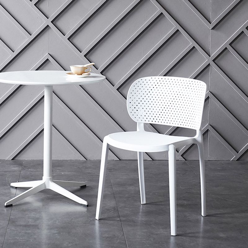 Contemporary Chairs Dining Armless Plastic Open Back Side Chair for Kitchen Clearhalo ' kitchen&dining_furn' 'Dining Chairs' 'Dining Tables & Seating' 'dining_chair' 'furn' 'furn_dining_chair' 'Furniture' 'furniture_dining_chair' 'Kitchen & Dining Furniture' 'kitchen' 1200x1200_20526c6b-efba-428f-8dd3-332ae6de525a