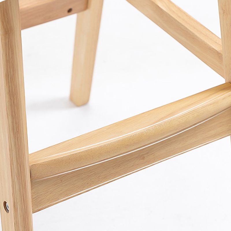 Scandinavian Upholstered Footrest Low Back Stool 27.95'' Rubberwood Bar Stool Clearhalo 'Bar Furniture' 'Bar Stools' 'bar_stools' 'Furniture' 'furniture_bar_stools' 'Kitchen & Dining Furniture' 1200x1200_2053ed20-0ff9-40a5-929a-6aa528bdf597