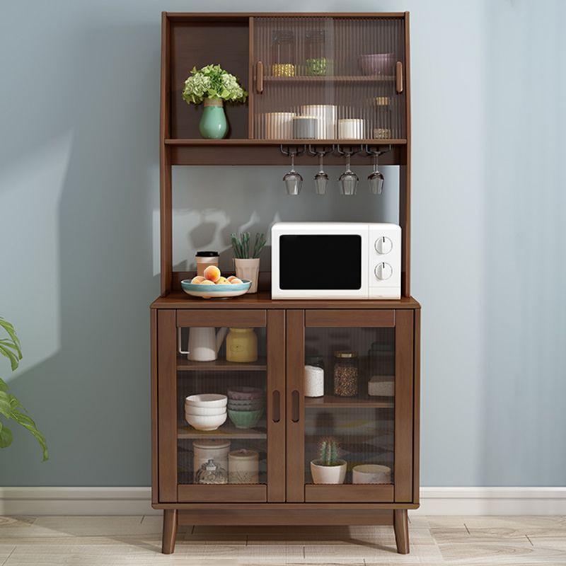 Tablero de madera de estilo de buffet de estilo contemporáneo con gabinetes