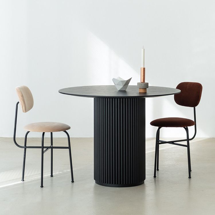 Table à manger ronde en bois massif de Style moderne, pour la cuisine, meubles de maison