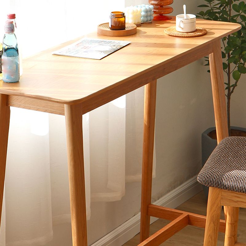 Tavolo da pub a barre in legno massiccio del rettangolo contemporaneo per soggiorno