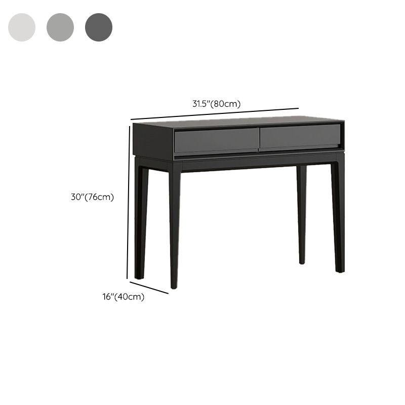 Modern Wooden Mirror Bedroom With Drawer Standing Vanity Dressing Table