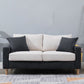 Modern Sofa Couch Wooden Base Solid Color Fabric Loveseat Square Arm Sofa for Living Room Clearhalo 'furn' 'furn_sofas' 'Furniture' 'furniture_sofas' 'kitchen' 'kitchen_sofas' 'Living Room Furniture' 'Sofa' 'sofas' 1200x1200_2058d43d-e1ef-4994-890f-bb96cf991879
