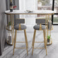 Stone Bar Dining Table Glam Oval Bar Table with Sled Base for Dining Room Clearhalo 'Bar Furniture' 'Bar Tables' 'bar_tables' 'furn' 'furn_bar_tables' 'Furniture' 'furniture_bar_tables' 'Kitchen & Dining Furniture' 1200x1200_20591617-49b3-4a2b-bfcf-52d2f6fe1c2a
