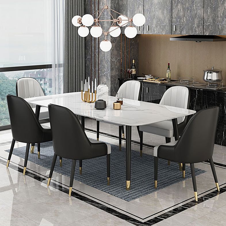 Scandinavian Style Wood Dining Chair Dining Room Armless Parsons Chair (Set of 2) Clearhalo ' kitchen&dining_furn' 'Dining Chairs' 'Dining Tables & Seating' 'dining_chair' 'furn' 'furn_dining_chair' 'Furniture' 'furniture_dining_chair' 'Kitchen & Dining Furniture' 'kitchen' 1200x1200_2059f7d9-927d-43f1-920f-bb0397a8acad