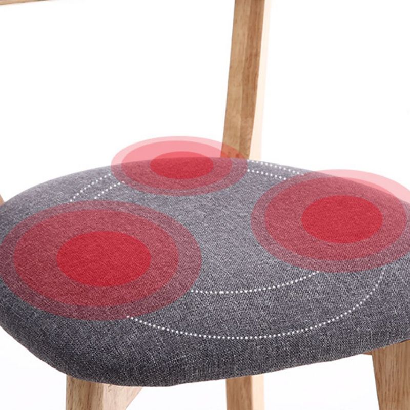 Scandinavische matte afwerking Leer Barstool Rubberwood Home Stool