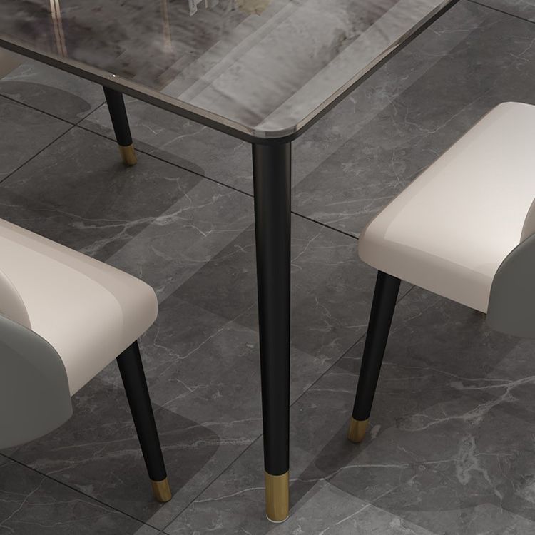 Glam 1/2/5/7 Pieces Dining Set Rectangle Dining Room Set with 4 Legs Clearhalo 'Dining Room Sets' 'Dining Tables & Seating' 'dining_room_set' 'furn' 'furn_dining_room_set' 'Furniture' 'furniture_dining_room_set' 'Kitchen & Dining Furniture' 'kitchen&dining_furn' 'kitchen' 1200x1200_205d0e65-9c8a-4014-8d61-ffecc2b84258