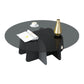 Abstract Base Design Circular Glass Table with Modern Style Coffee Table