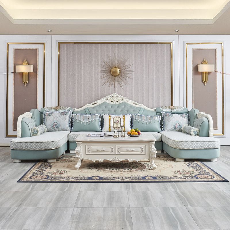 74 "large canapé de section de pays français