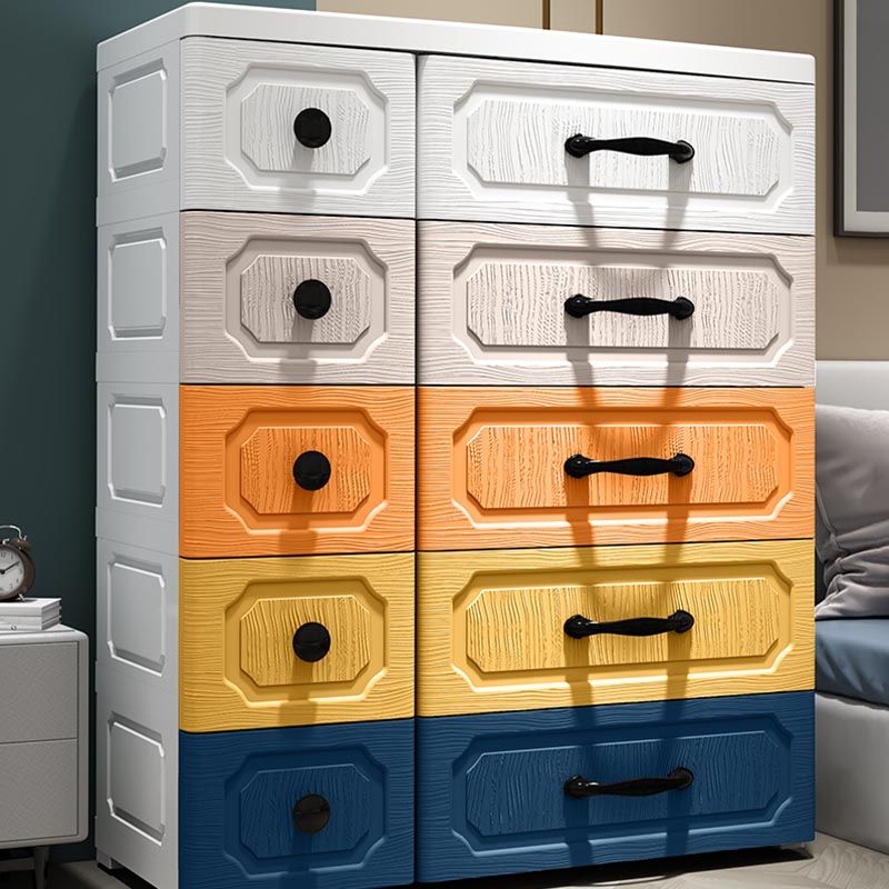 Plastic Storage Cabinet with Legs Contemporary Wardrobe Armoire