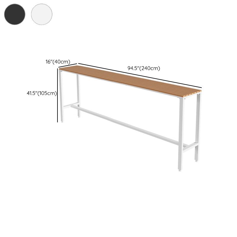 Industrial Counter Height Dining Table Trestle Bar Dining Table Clearhalo 'Bar Furniture' 'Bar Tables' 'bar_tables' 'furn' 'furn_bar_tables' 'Furniture' 'Kitchen & Dining Furniture' 1200x1200_2061c0fd-8118-4bc4-ae07-ef665c79318e