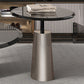 Black  Glass Top Bunching Tables Abstract Coffee Cocktail Table