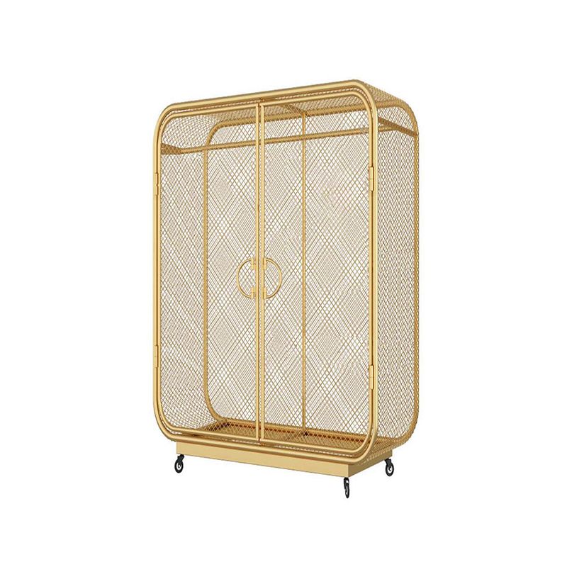 Contemporary Wardrobe Closet Metal Wardrobe Cabinet for Bedroom Clearhalo 'Armoires & Wardrobes' 'armoires_wardrobes' 'Bedroom Furniture' 'furn' 'furn_armoires_wardrobes' 'Furniture' 1200x1200_206260a6-88ab-407d-a2cb-eefc7e11fdd7