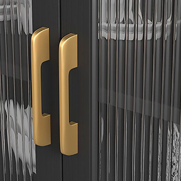 Glamour open opslagbilebord steen en houten dressoir voor woonkamer