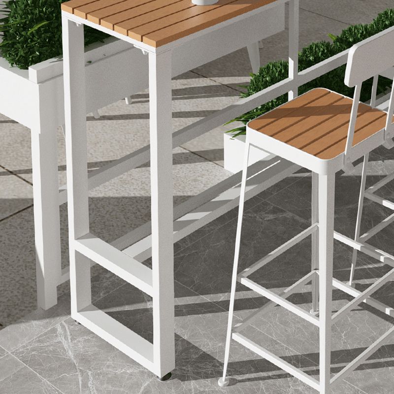 Rectangle Pub Height Dining Table Contemporary Bar Dining Table Clearhalo 'Bar Furniture' 'Bar Tables' 'bar_tables' 'furn' 'furn_bar_tables' 'Furniture' 'Kitchen & Dining Furniture' 1200x1200_2062f19a-e46c-481d-b644-d519e87845ba