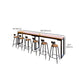 Industrial Rectangle Bar Height Table Solid Wood Bistro Bar Desk for Indoor Clearhalo 'Bar Furniture' 'Bar Tables' 'bar_tables' 'furn' 'furn_bar_tables' 'Furniture' 'Kitchen & Dining Furniture' 1200x1200_2063ea80-ba7d-4ebc-9950-8ae15873fa91