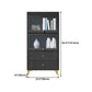 Modern Style Bookcase Standard Closed Back Wooden Bookshelf with Doors Clearhalo 'Bookcases' 'furn' 'furn_bookcases' 'Furniture' 'Office Furniture' 1200x1200_2064d964-0797-4259-8aef-de4e5a7c34e2