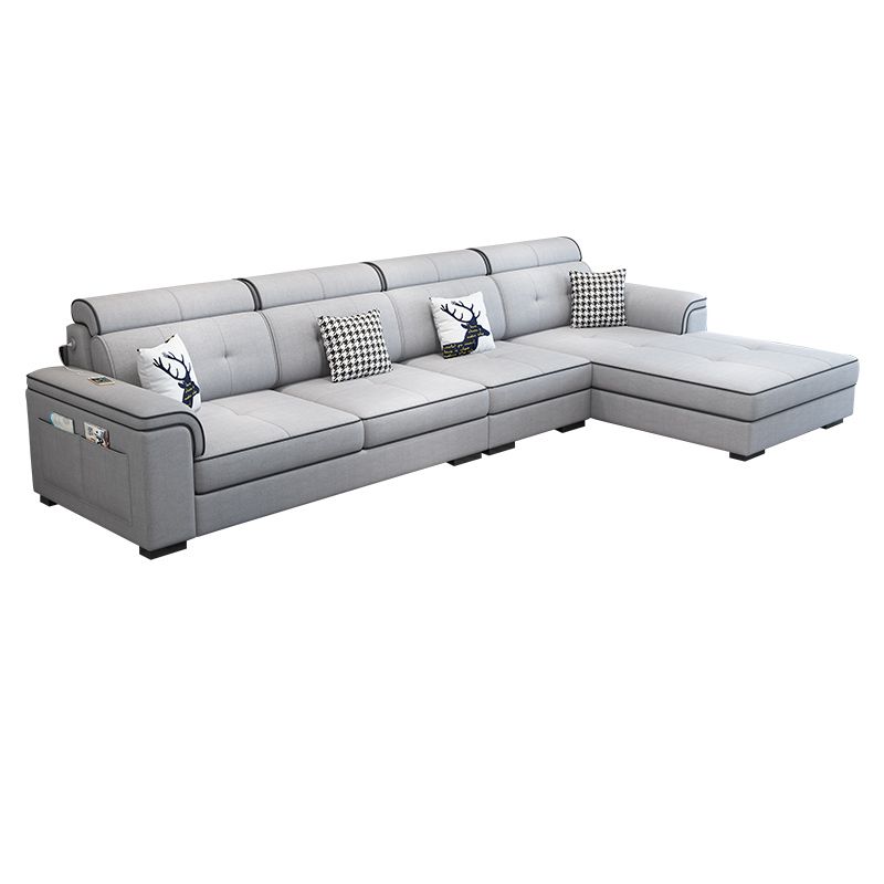 133.07" L x 70.86" W x 35.43" H Pillow Top Arm Sectional with Pillowed Back Cushions Clearhalo 'furn' 'furn_sectionals' 'Furniture' 'furniture_sectionals' 'kitchen' 'kitchen_sectionals' 'Living Room Furniture' 'Sectionals' 1200x1200_2064ec52-fb58-42a7-b120-86c1a2017cbe